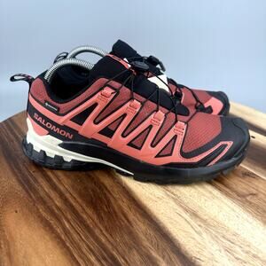 Salomon XA Pro 3D V9 GTX Women's Size 8.5 Hiking Shoes Wanderlust Red Waterproof